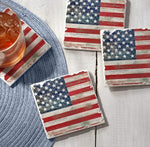Load image into Gallery viewer, Americana Absorbent Stone Coaster Set of 4
