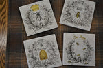 Load image into Gallery viewer, Queen Bee-4Pk Asstd Image Coaster Set
