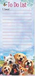 Magnetic List Pad-Dogs