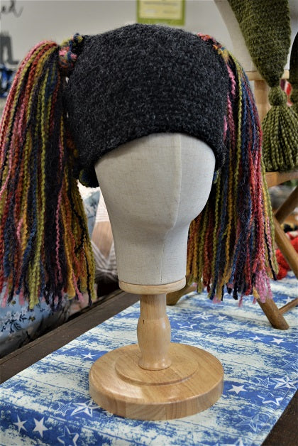 Hand Crochet Wig With Pig Tails - Peruvian Trading Co.
