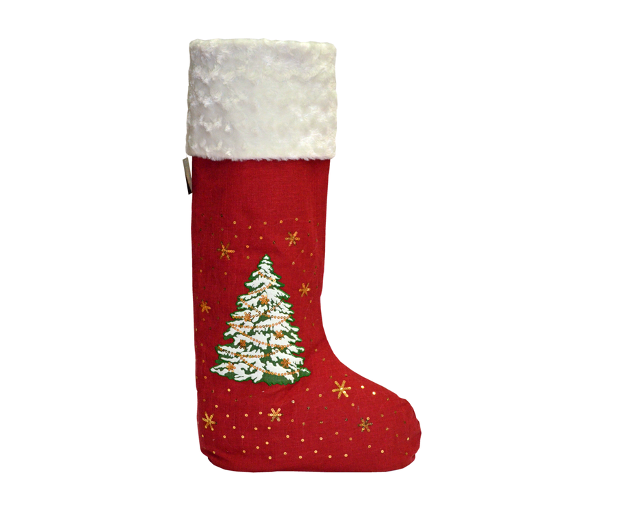 24" Tree of Gifts with LED Lights Standing Stocking by 2 Saints™