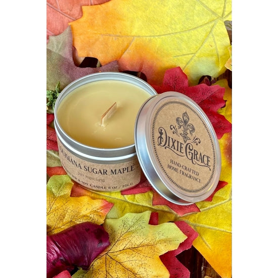 Dixie Grace wooden wick Candles