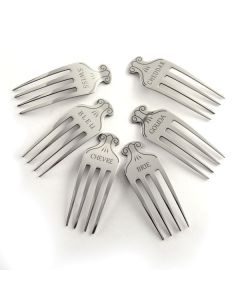 STAINLESS STEEL CHEESE MARKERS, SET OF 6